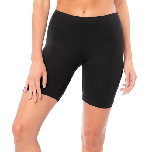 Sexy Basics Women's Cotton Stretch Active Slip Shorts - 3 Pack for Active Women on Workout Days
| Sexy Basics Women's C