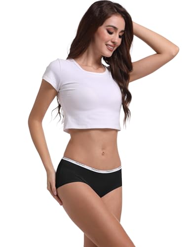 INNERSY Women's Bamboo Viscose Hipster Panties Breathable Silky Underwear for Comfortable Nightwear
| INNERSY Women's B