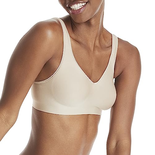 Smooth Comfort Women's Hanes Wireless Bra, Full-Coverage T-Shirt Bra, Ideal for All-Day Wear
| Women's Hanes Wireless B